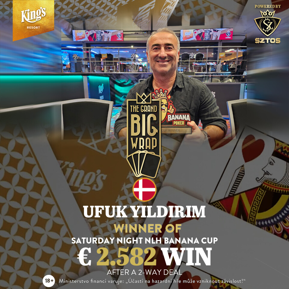 Canlı Poker |  Kral: Ufuk Yıldırım ve Marco Stopp Muz Kupası’nda