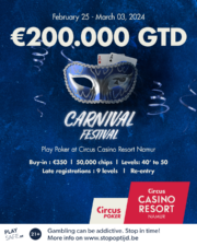 Casino Namur Karnaval Festivalini kutluyor